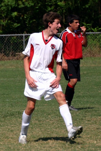 Morten happy after he puts in Goal 2