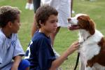 Sam and Hunter play with Cam's dog Zoey