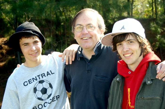 Chancey with his Dad and brother Drew