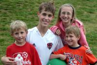 Mark, Madigan, Reese and Rylan after winning the championship