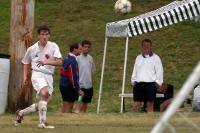 Gerard takes a corner kick