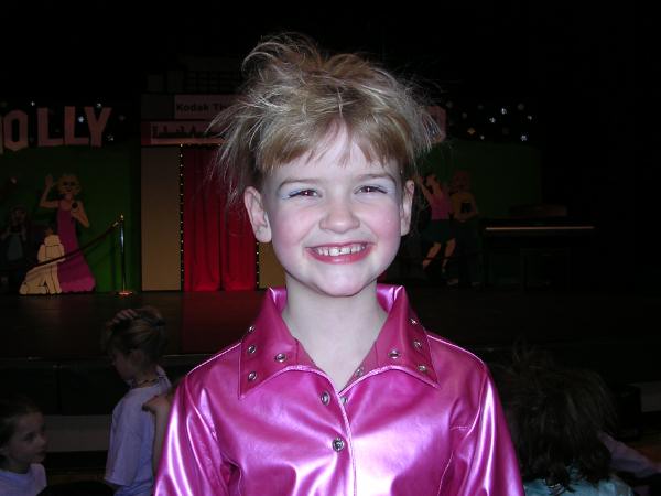 February '05 - Marie is part of a girl band in the first grade talent show