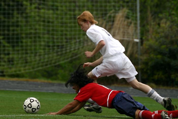 Andrew drives the assist to Brad for Goal 2