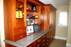 Master bath cabinets