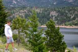 On our first weekend here, we took a wandering drive through the mountain canyons leading from Boulder, and ended up at a beautiful mountain lake