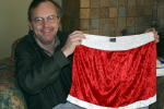 John gave Dad some Santa Pants