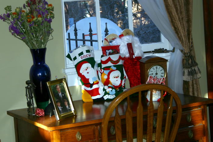 The stockings were set on the desktop with care?