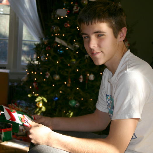 John checks out his stocking