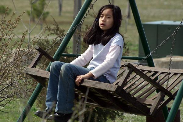 Holly on the swing