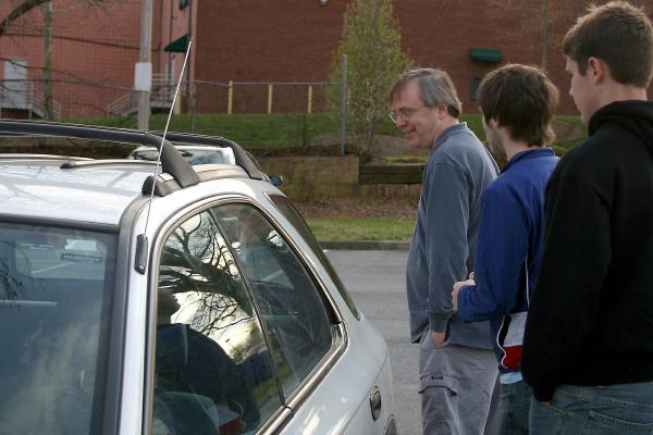 When we met to go bowling in Atlanta in March, the first order of business was to check out Drew's new car.