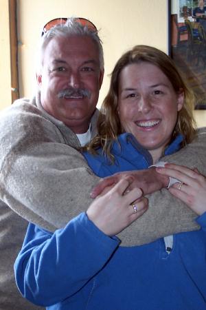 This nice couple just moved here from Alaska.  He came in second in the "salmon-tossing" event.