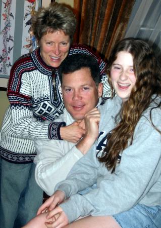 Scott, Stephanie and Savannah came by for dessert and a movie in February '05